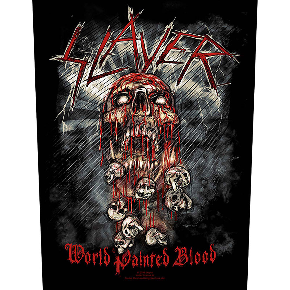 Slayer World Painted Blood Back Patch Front