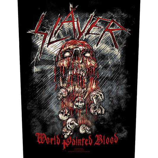 Slayer World Painted Blood Back Patch Front