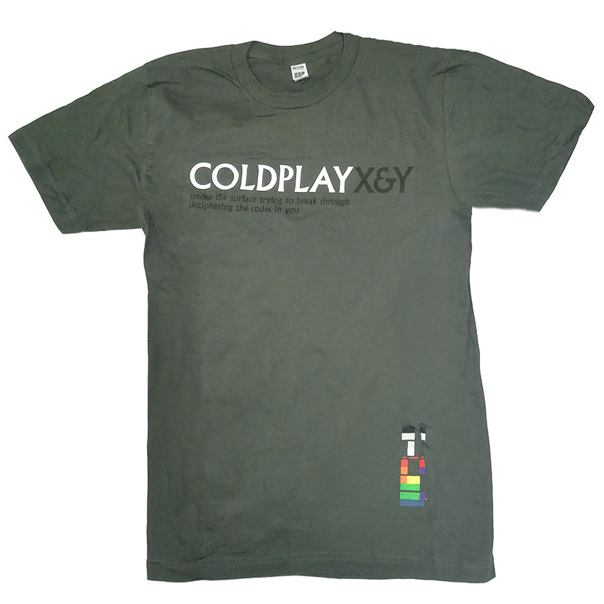 Coldplay X & Y Under The Surface T-shirt Front