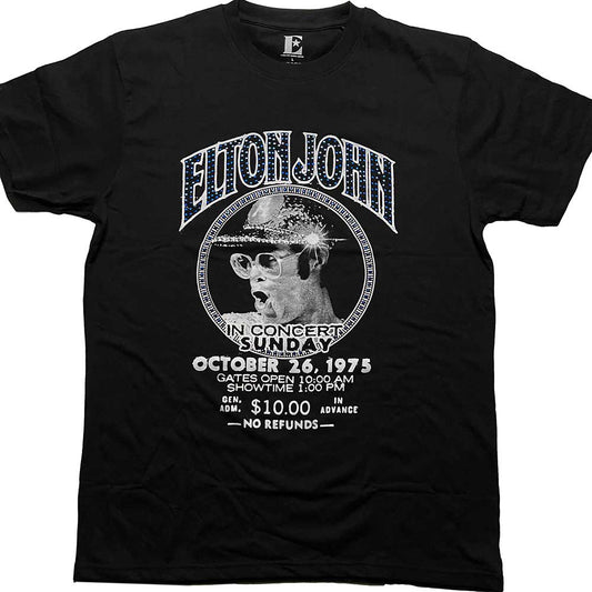 Elton John In Concert T-shirt Front