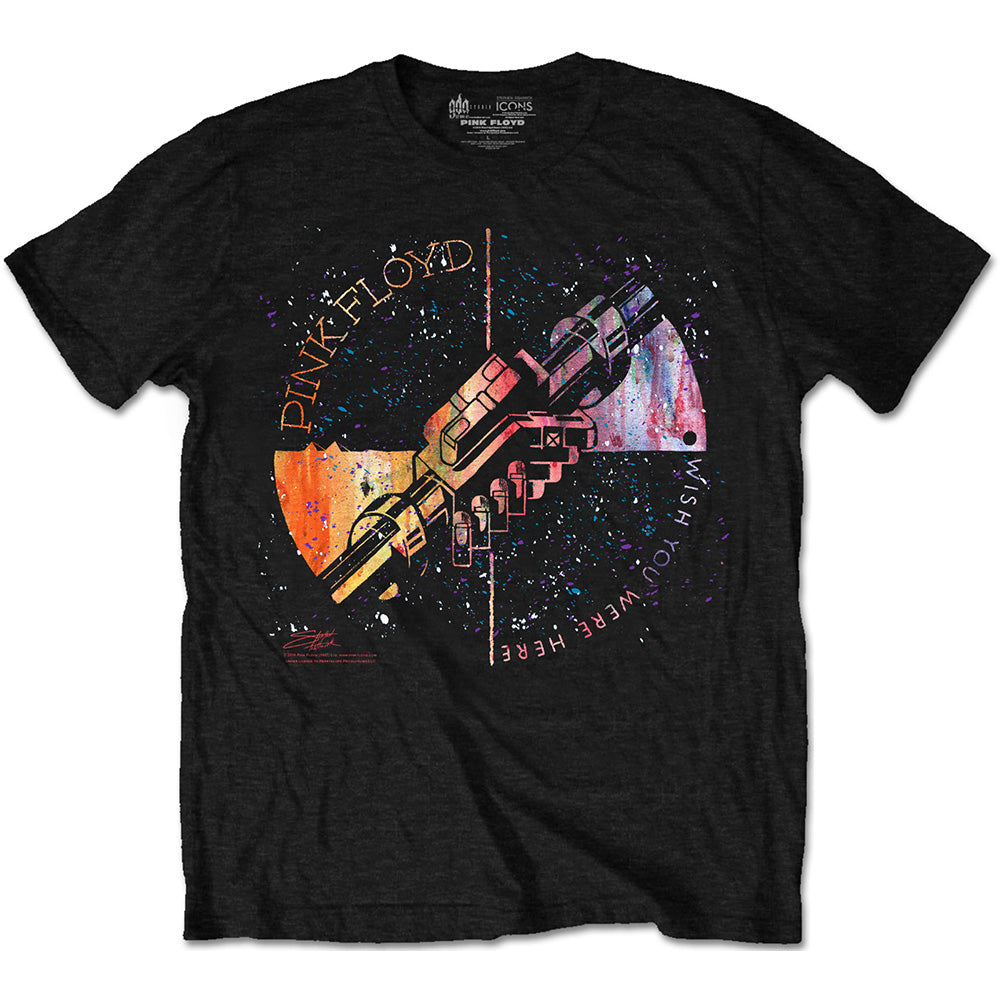 Pink Floyd Machine Greeting Orange T-shirt Front