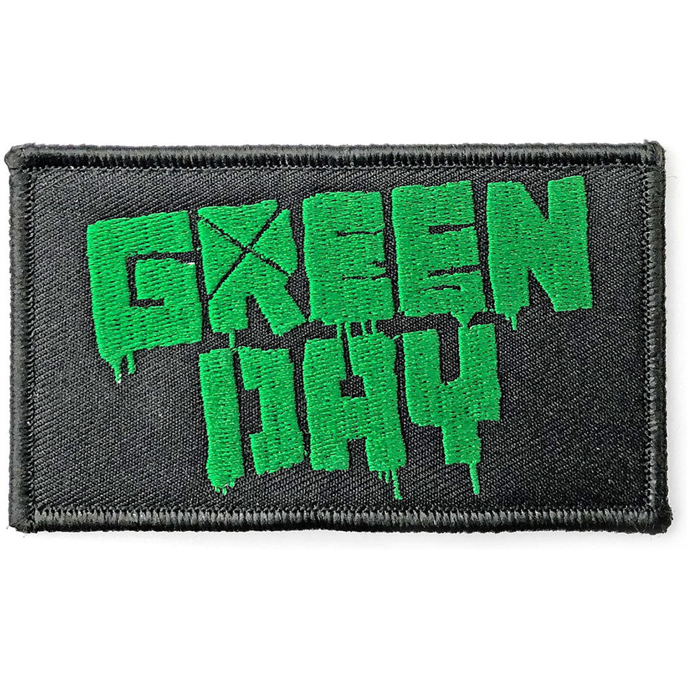 Green Day Logo Woven Patch Front