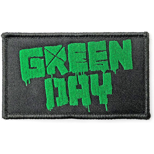 Green Day Logo Woven Patch Front