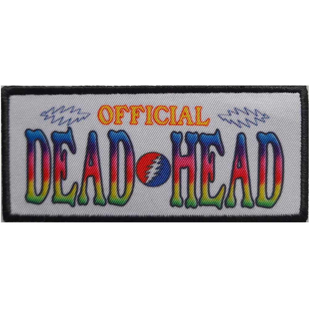 Grateful Dead Official Dead Head Woven Patch Front