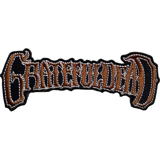 Grateful Dead Gold Logo Woven Patch Front
