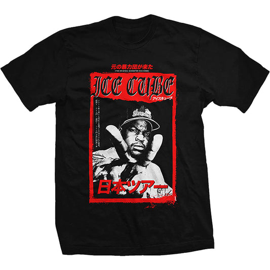 Ice Cube Kanji Peace Sign T-shirt Front