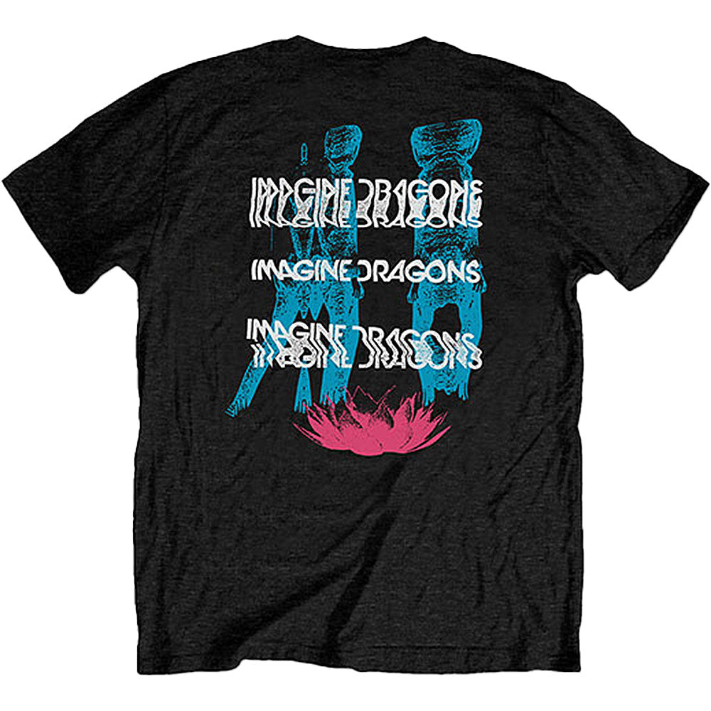 Imagine Dragons Man Glitch T-shirt Back