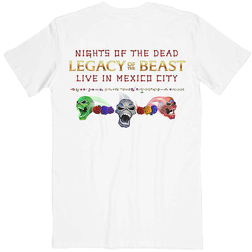 Iron Maiden Legacy Of The Beast Live In Mexico City T-shirt Back