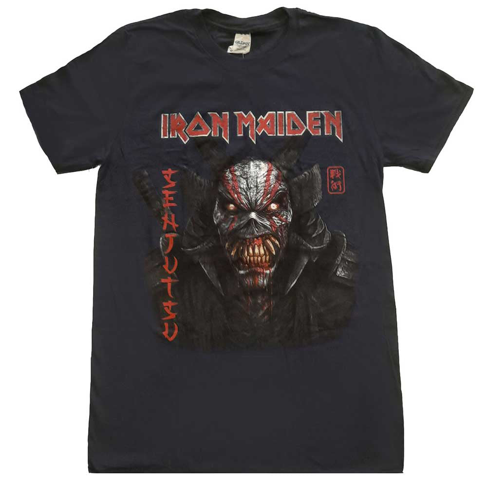 Iron Maiden Senjutsu Back Cover Vertical Logo T-shirt Front