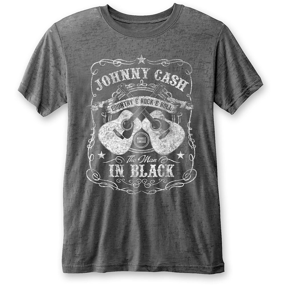 Johnny Cash The Man In Black T-shirt Front