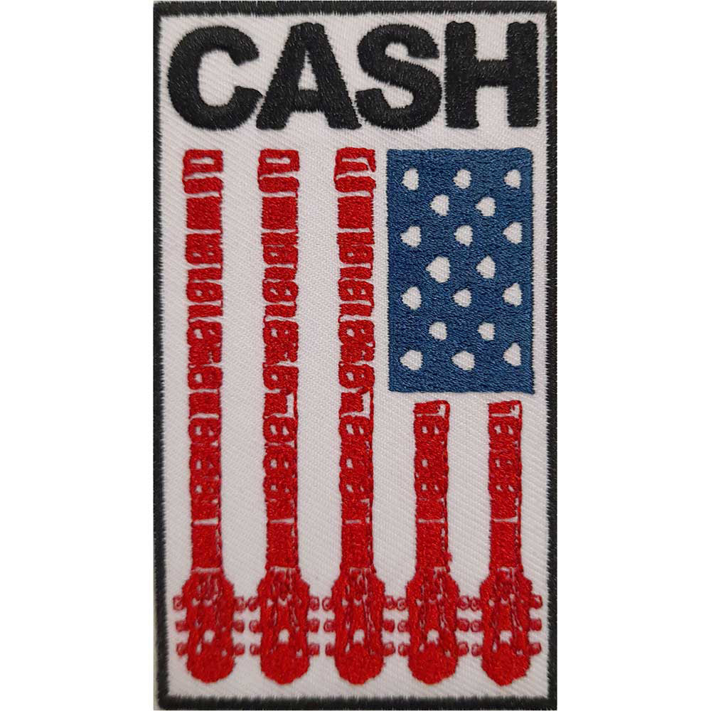 Johnny Cash Flag Woven Patch Front