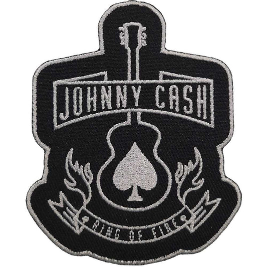 Johnny Cash Guitar Woven Patch Front