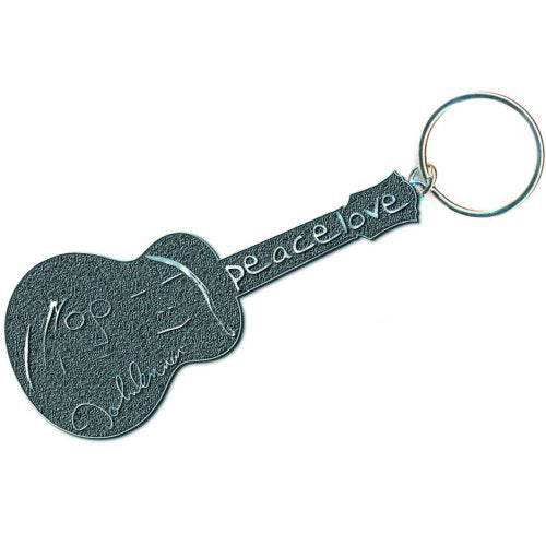 John Lennon Peace & Love Metal Key Chain