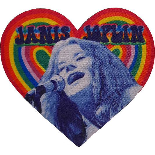 Janis Joplin Heart Woven Patch Front