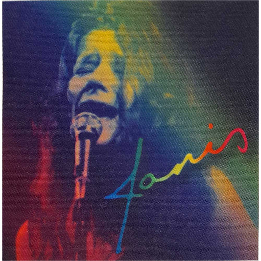 Janis Joplin Rainbow Woven Patch Front