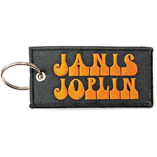 Janis Joplin Logo Embroidered Key Chain