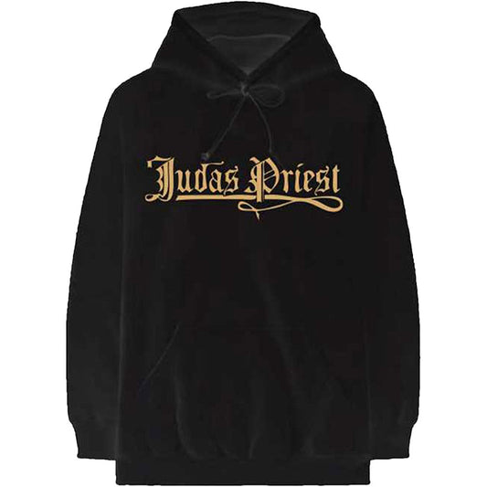 Judas Priest Sin After Sin Logo & Album Cover Hooded Sweatshirt Front
