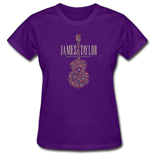 James Taylor 2018 Tour Flower Guitar Junior Top Front