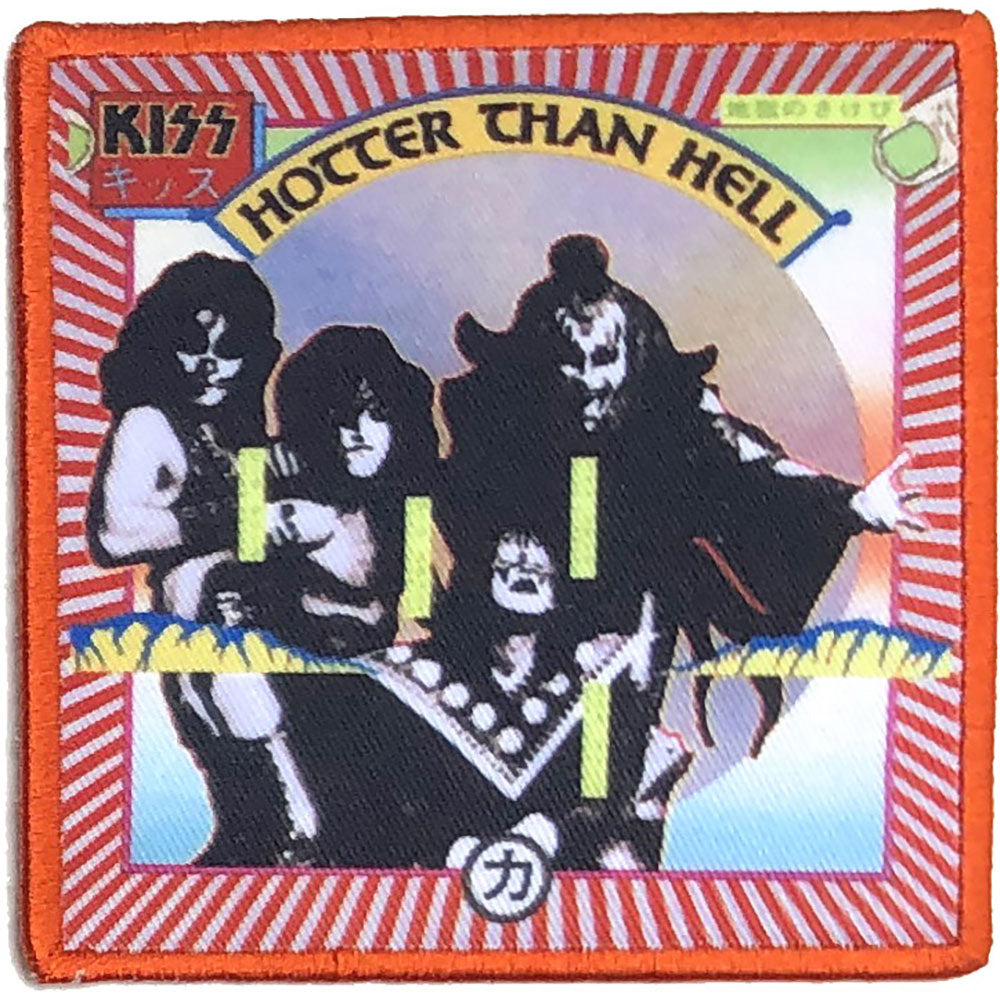 KISS Hotter Than Hell Woven Patch Front