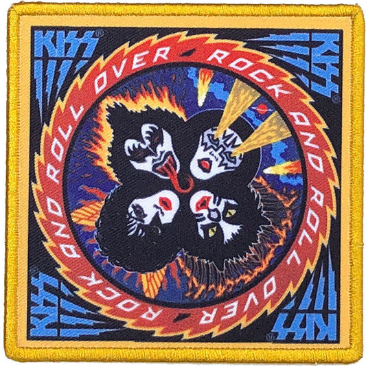 KISS Rock & Roll Over Woven Patch Front