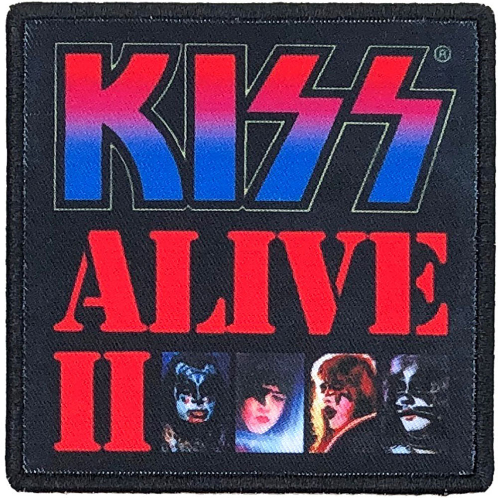 KISS Alive Ii Woven Patch Front