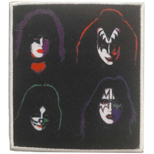 KISS 4 Heads Woven Patch Front