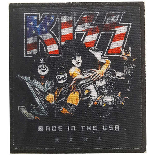 KISS Made In The Usa Woven Patch Front