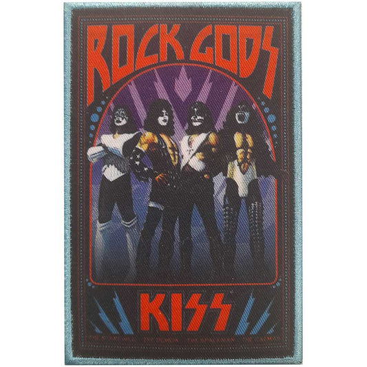 KISS Rock Gods Woven Patch Front