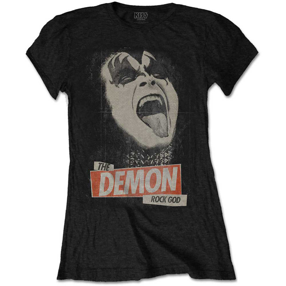 Officially licensed KISS Gene Simmons Demon womans tshirt