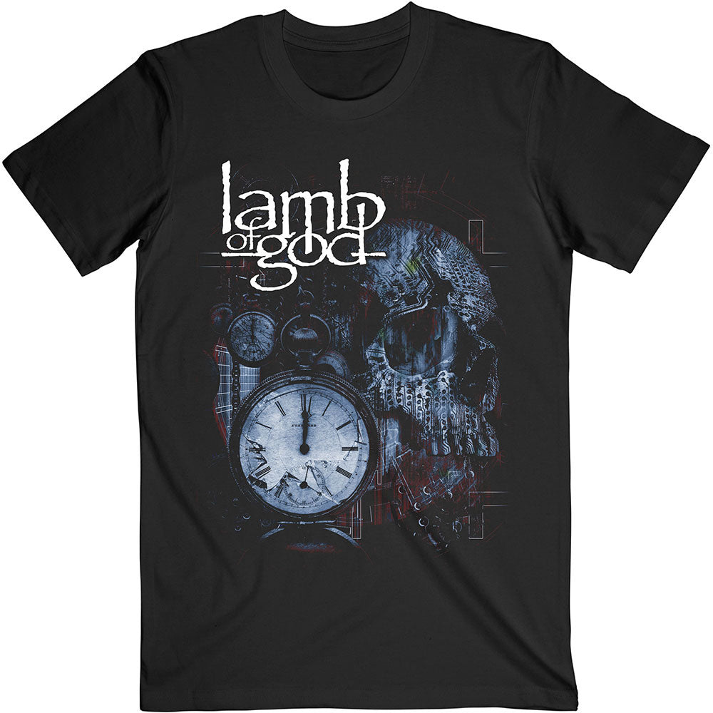 Lamb Of God Circuitry Skull Recolour T-shirt Front