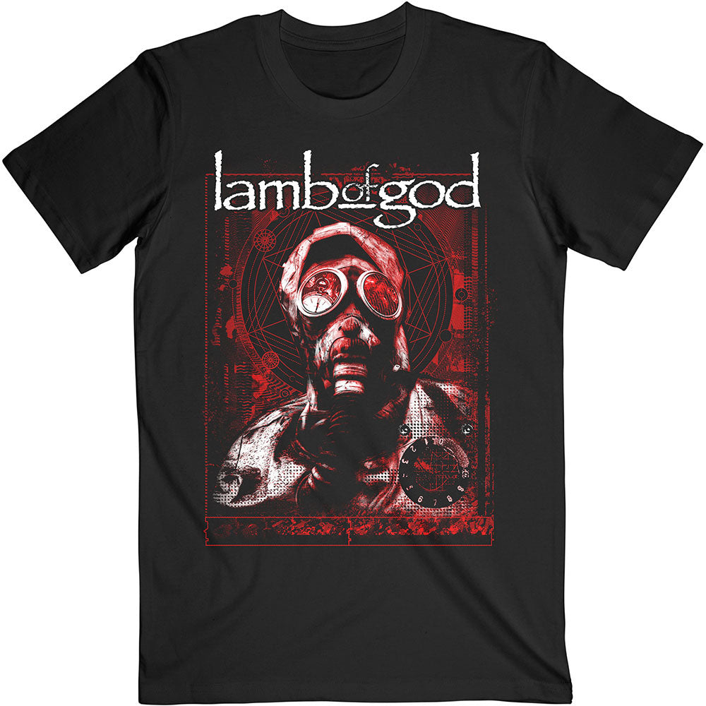 Lamb Of God Gas Masks Waves T-shirt Front