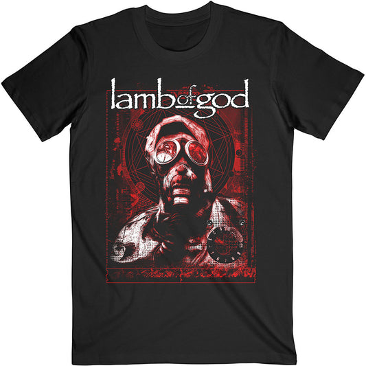 Lamb Of God Gas Masks Waves T-shirt Front