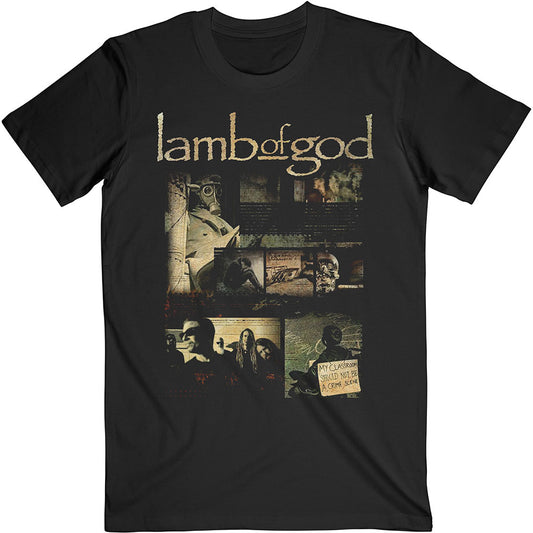 Lamb Of God Album Collage T-shirt Front
