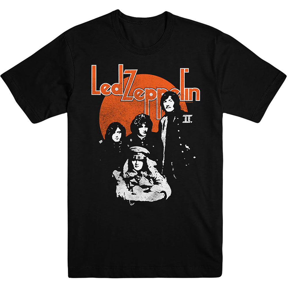 Led Zeppelin Orange Circle T-shirt Front
