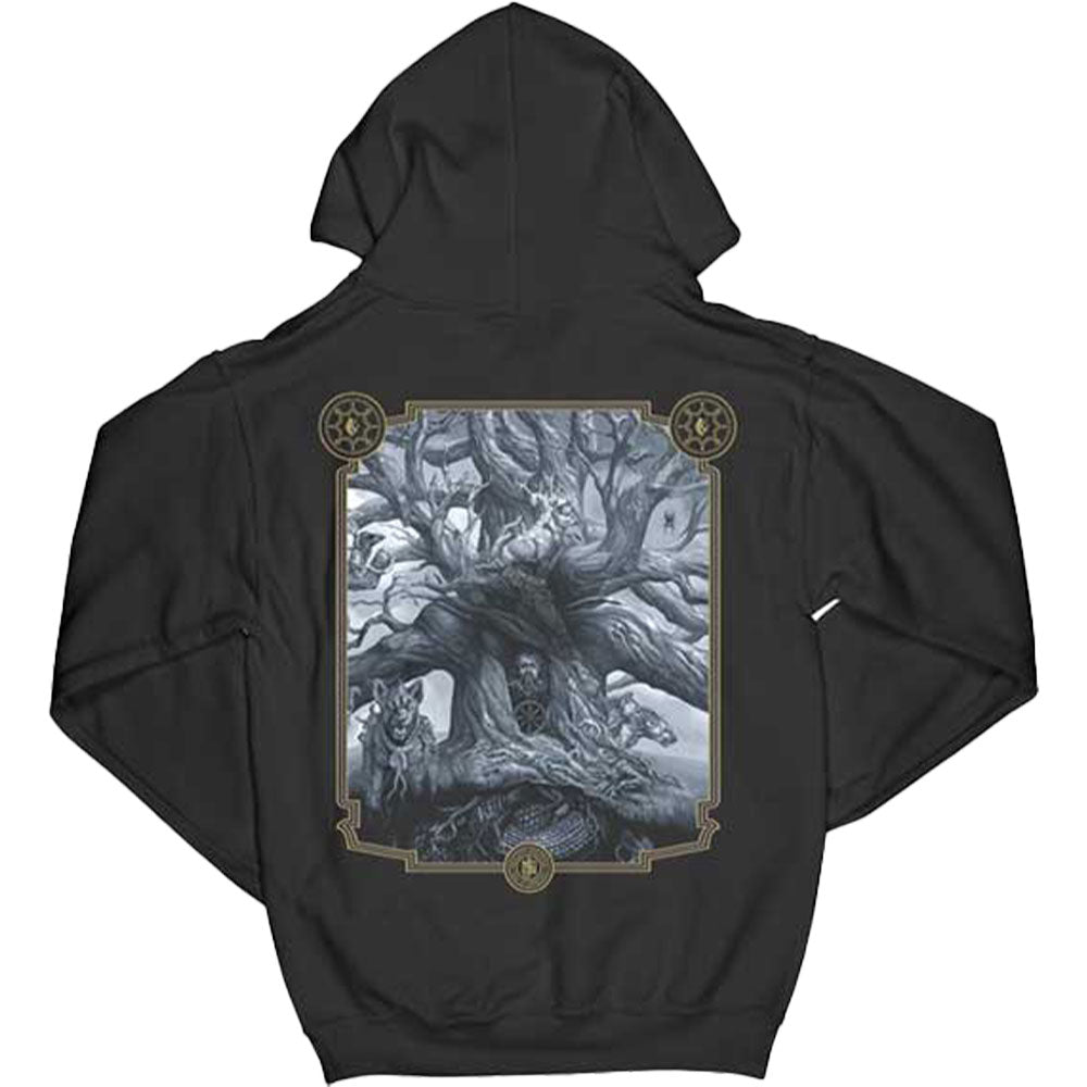 Mastodon Hushed & Grim Cover Hooded Sweatshirt Back