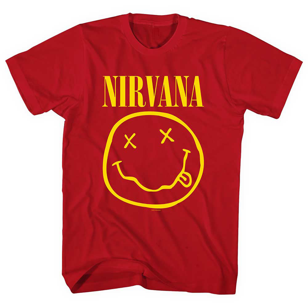 Nirvana Yellow Smiley T-shirt Front