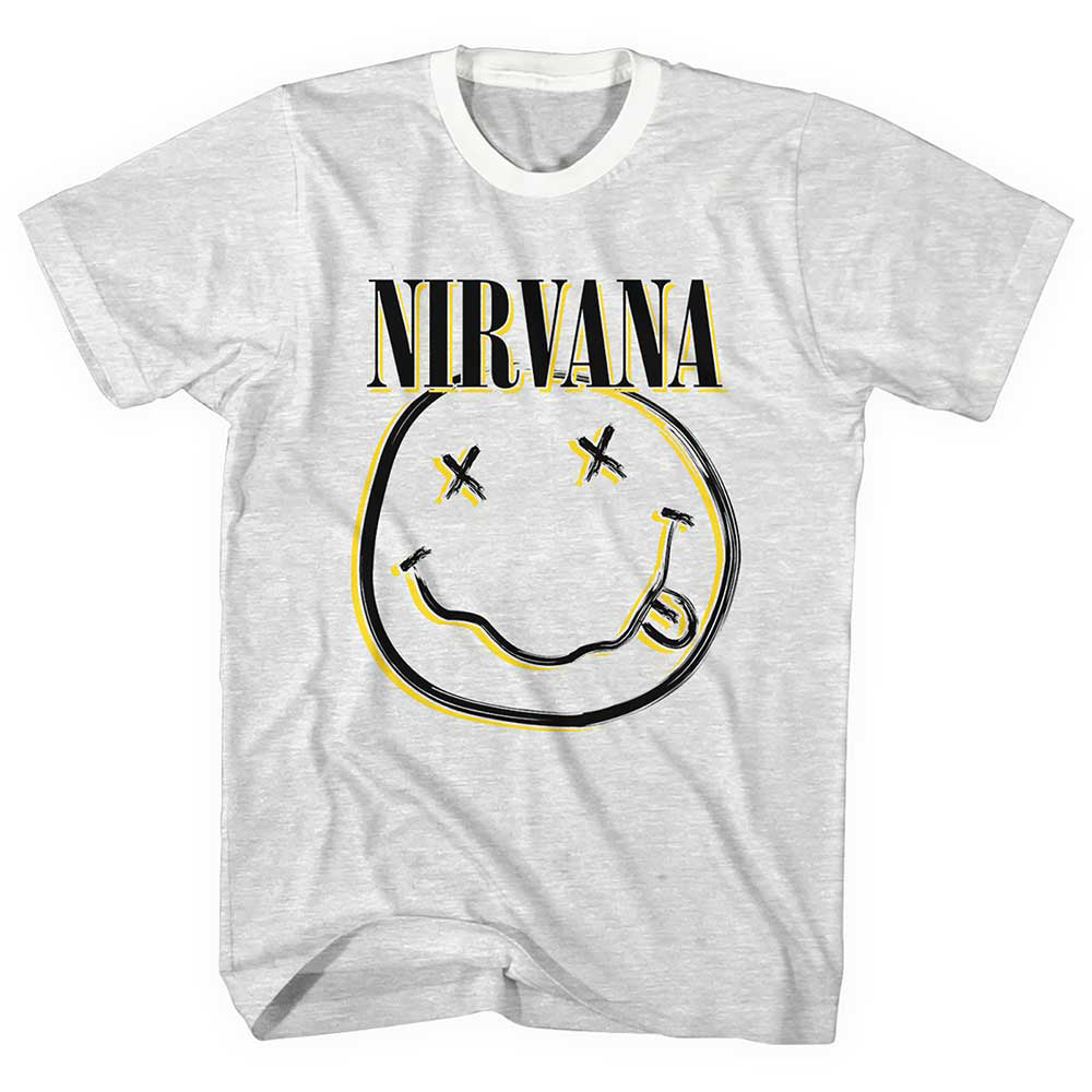 Nirvana Inverse Smiley T-shirt Front