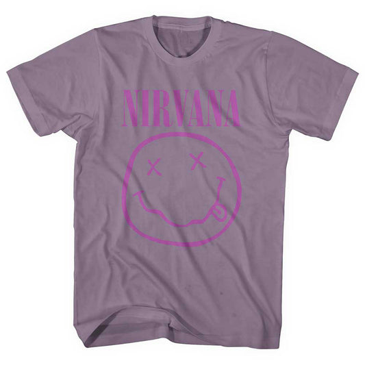 Nirvana Purple Smile Face Logo T-shirt
