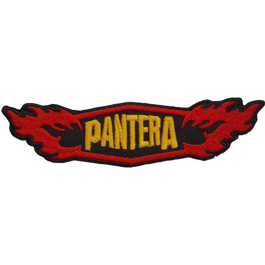 Pantera Flames Woven Patch Front
