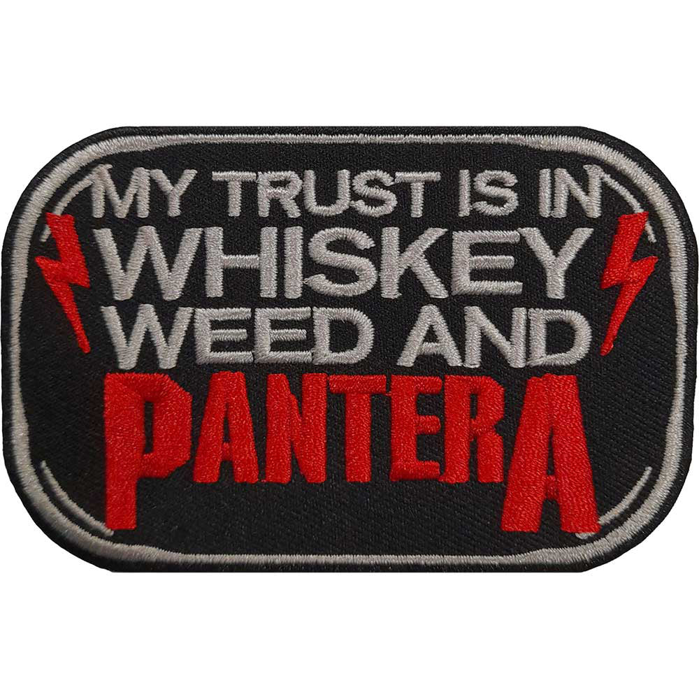 Pantera Whiskey Woven Patch Front