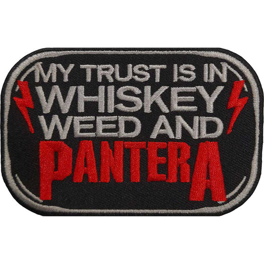 Pantera Whiskey Woven Patch Front
