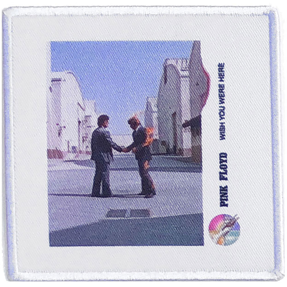 Pink Floyd Wish You Were Here Vinyl Woven Patch Front