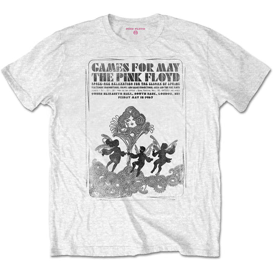 Pink Floyd Games For May B&w T-shirt Front