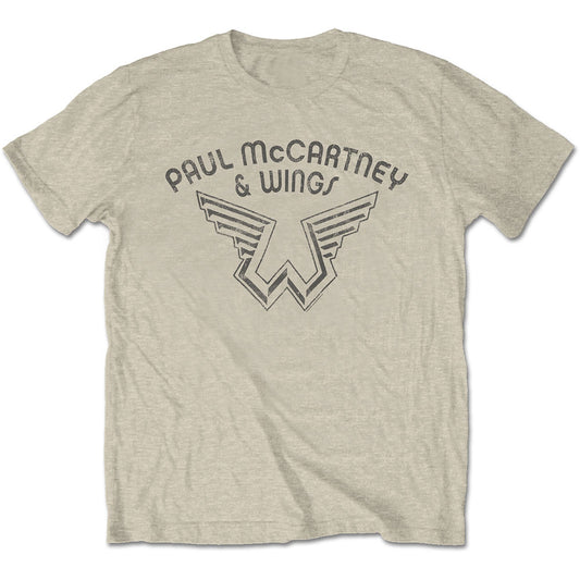 Paul Mccartney Wings Logo T-shirt Front