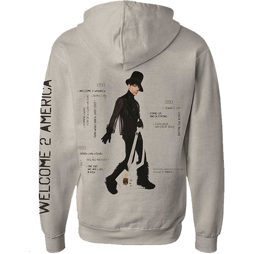 Prince Track List Hooded Sweatshirt Back