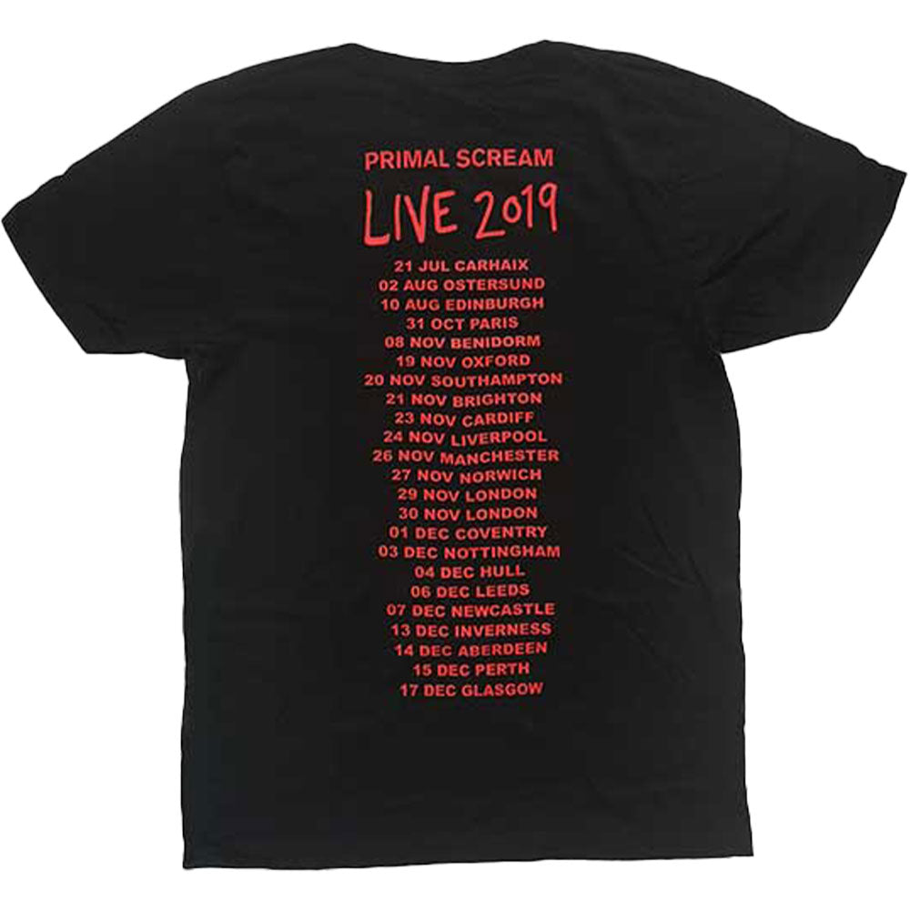 Primal Scream Maximum Rnr Photo T-shirt Back