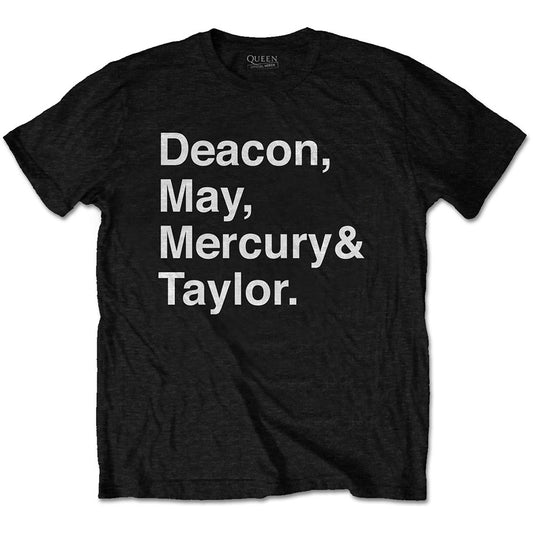 Queen Helvetica Band T-shirt Front