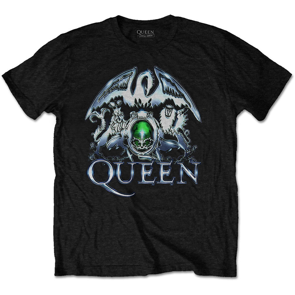 Queen Metal Crest T-shirt Front