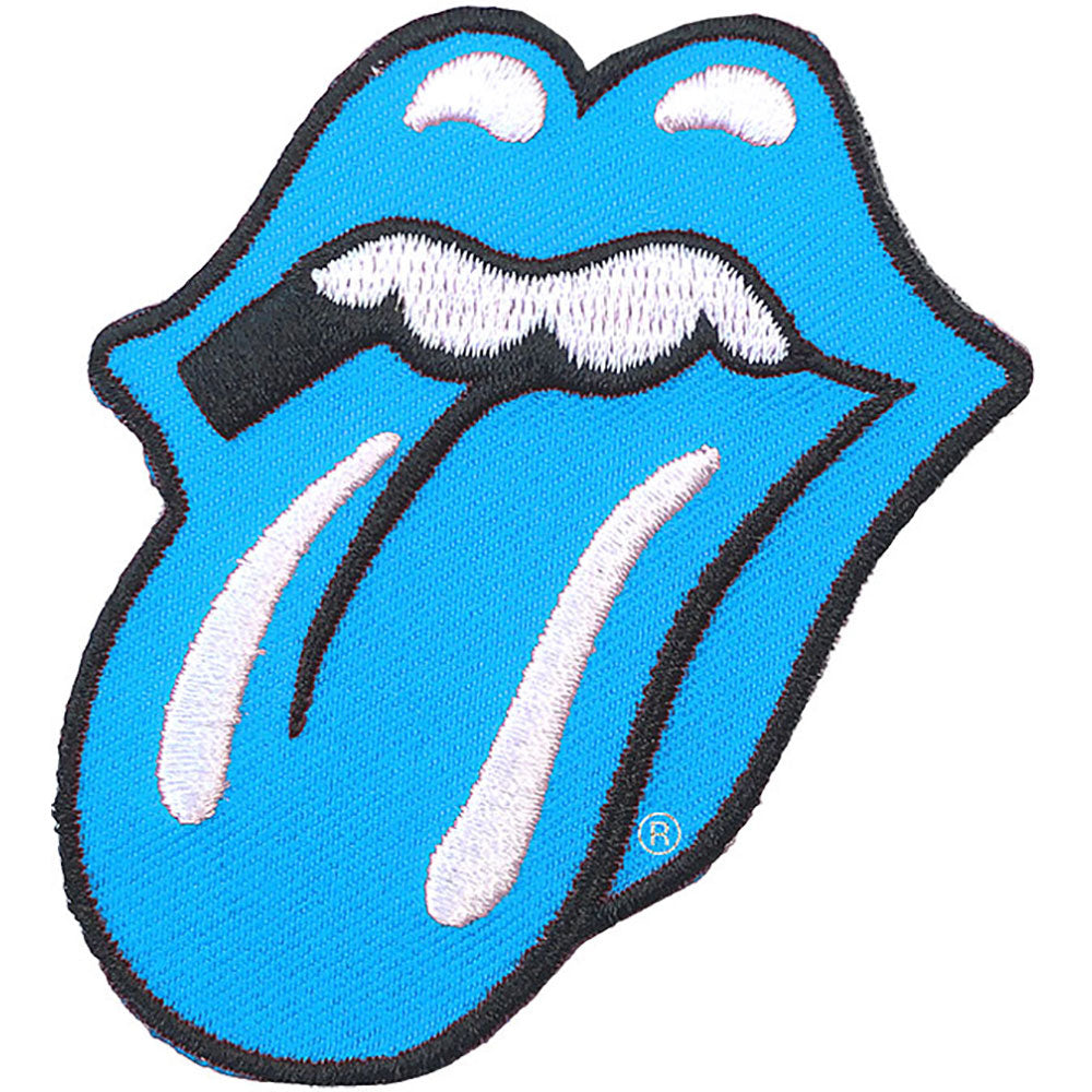 Rolling Stones Classic Tongue Black Woven Patch Front