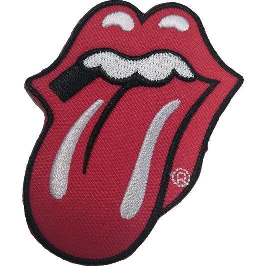 Rolling Stones Classic Tongue Red Woven Patch Front